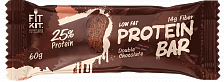 Протеиновый батончик Двойной шоколад, FitKit, 60 г